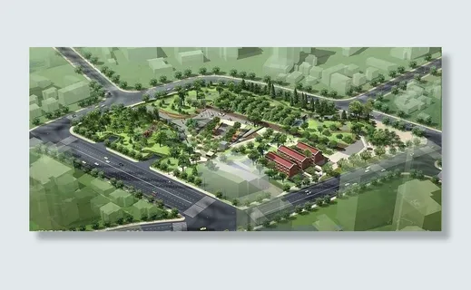 城市外景效果图图片