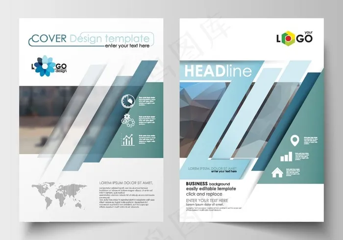 企业宣传手册模板图片eps,ai矢量模版下载