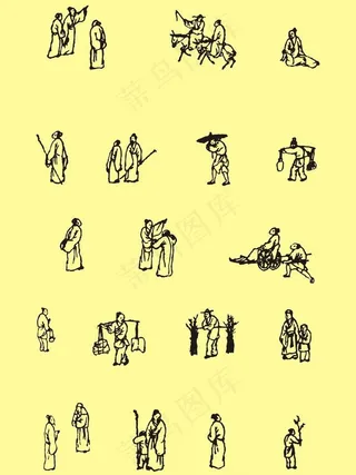 国画古代人物图片