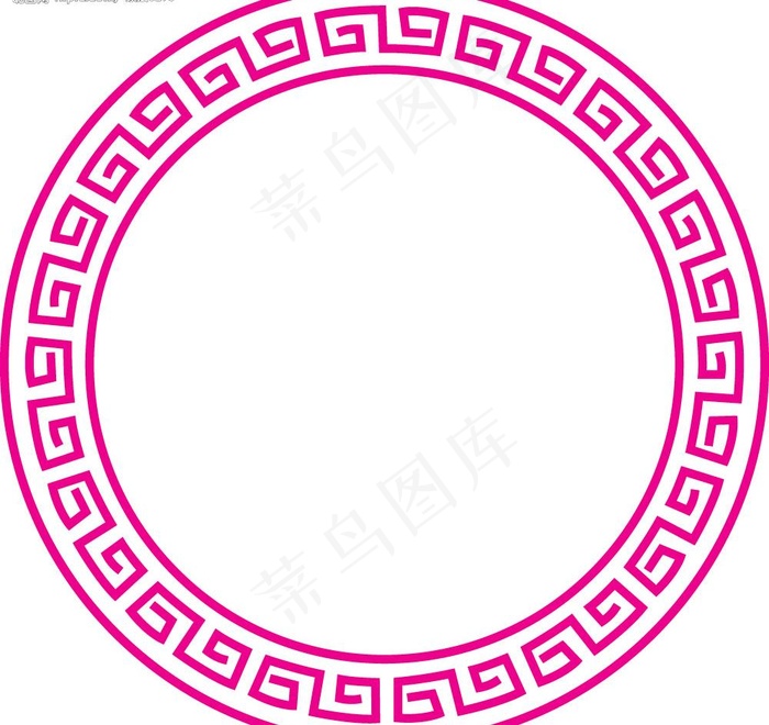 圆形画框图片eps,ai矢量模版下载