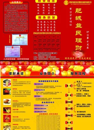 投资理财宣传单图片