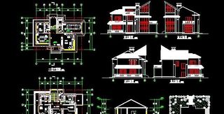 打造私人小区二层别墅建筑图&nbs...