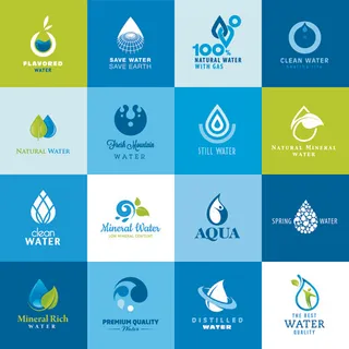 水元素矢量标志设置