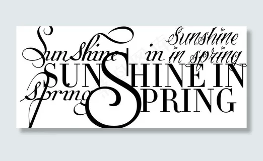 时尚字体设计图片