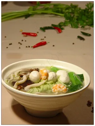 海味清波面图片