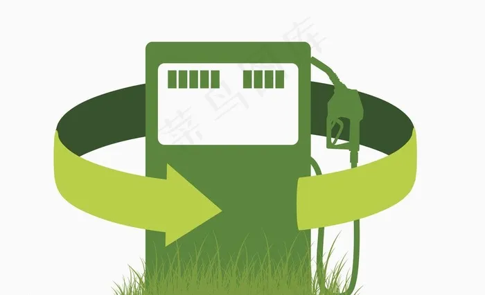 绿色加油站素材图片