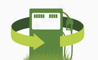 绿色加油站素材图片