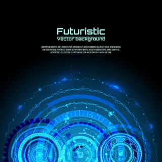 科幻风背景V1矢量图片