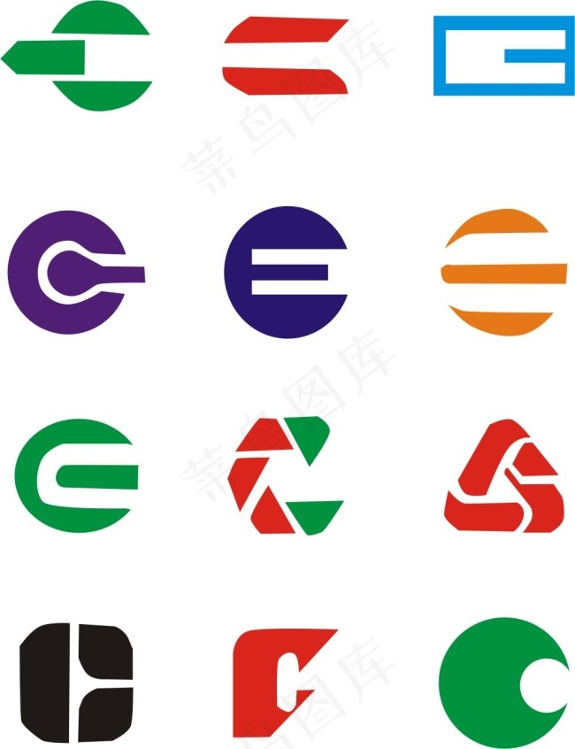 C字母LOGO设计素材