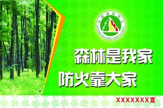 森林防火宣传标语牌