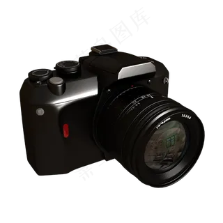 黑色的单反相机,免抠元素