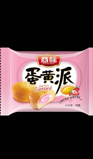 蛋黄派 草莓味图片