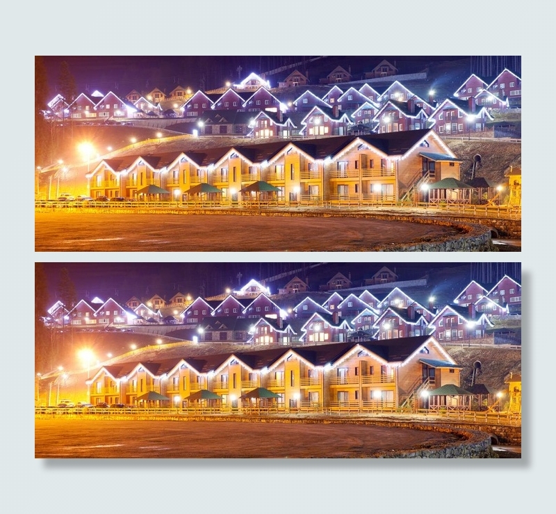 城市圣诞夜景图片