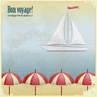 复古夏日度假模板设计矢量素材-4