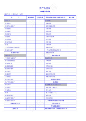 集团合并会计报表模板（完善中）