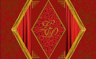 红金色婚礼背景