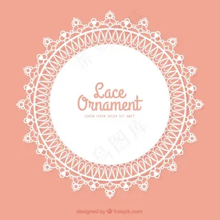 白色的蕾丝桌布