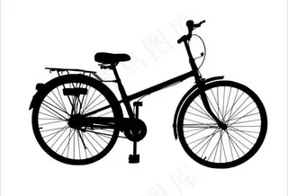 自行车 剪影图片