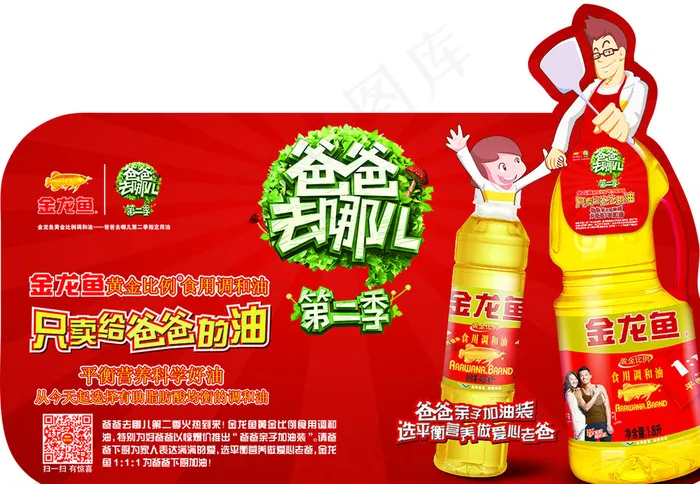 金龙鱼爸爸去哪儿图片psd模版下载