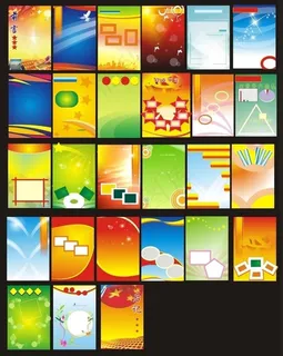 个性名片卡片背景矢量素材