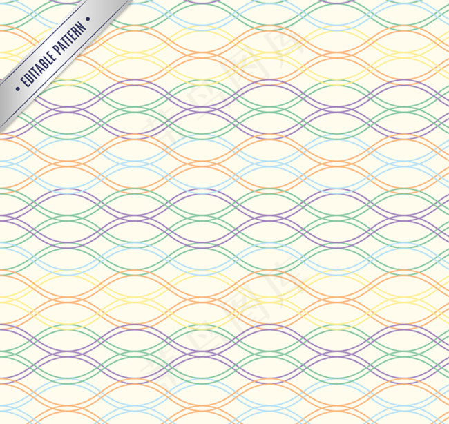 波浪线条背景矢量素材