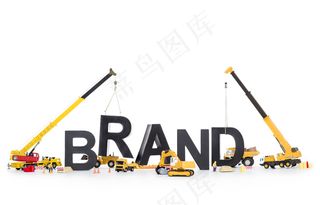 吊机吊起的英文字母