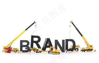 吊机吊起的英文字母