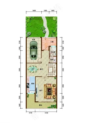 地产户型渲染图片