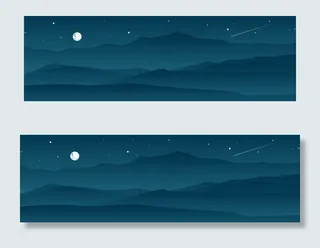 卡通手绘淘宝电商banner背景图