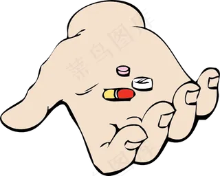 一方面，丸剪贴画