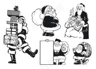 阿特拉斯是单色的圣诞老人