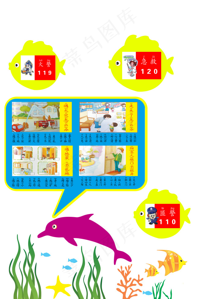 幼儿园展板psd模版下载