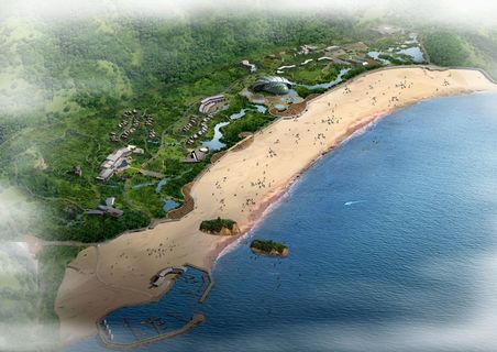 海滩高清效果图图片