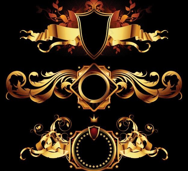 花纹翅膀盾牌图片