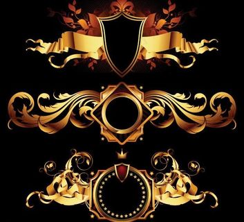 花纹翅膀盾牌图片