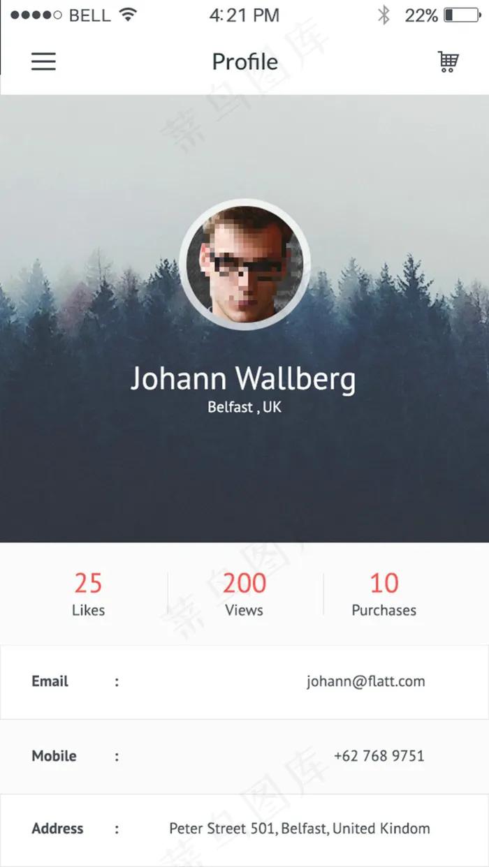 app界面设计模板素材psd模版下载