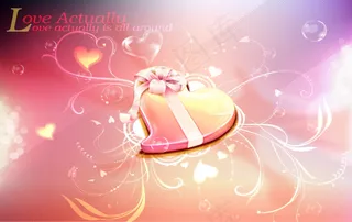 浪漫情人节桃心矢量图