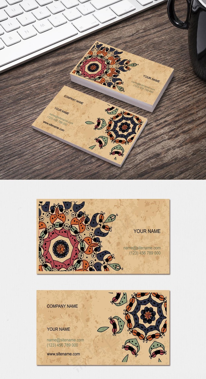 经典简约公司企业科技商务创意名片9...