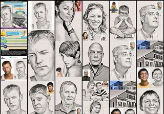 人像转黑白手绘效果PS动作