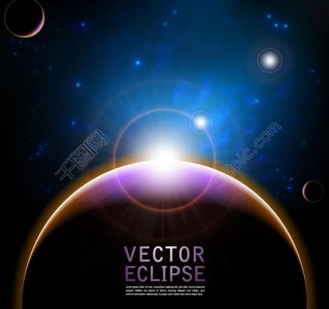 动感光线光晕太空背景图片eps,ai矢量模版下载