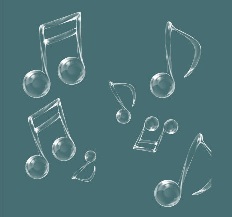 梦幻音符 音符 音乐 音乐符号ai矢量模版下载