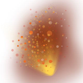 光芒光束光波橘色金色