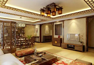 中式风格客厅效果图