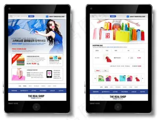 服饰手机版网页psd模板