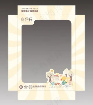 儿童卡通保暖内衣盒子图片