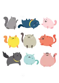 卡通动物图案素材