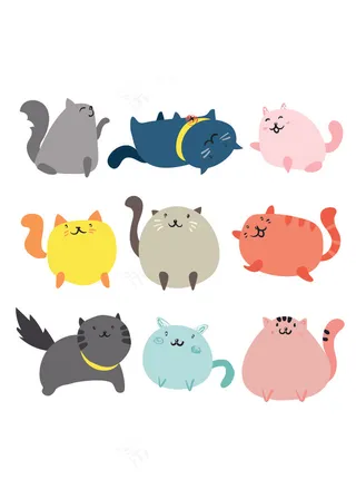 卡通动物图案素材