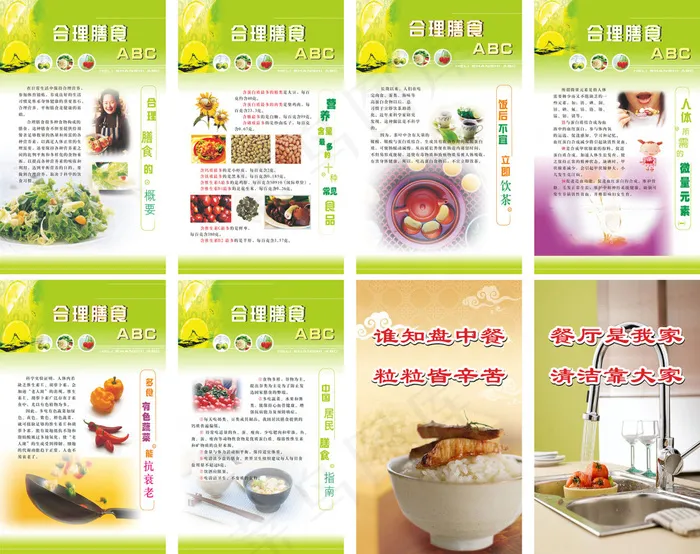 合理膳食cdr矢量模版下载