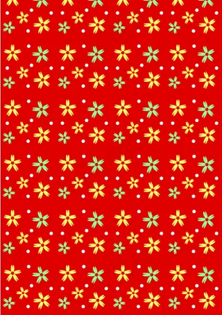 红底小花矢量下载