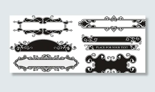 黑白 装饰边框图片